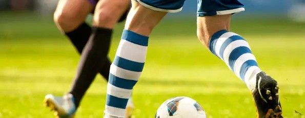 playing soccer