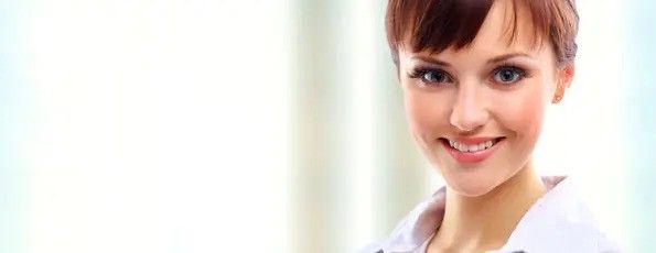 woman smiling