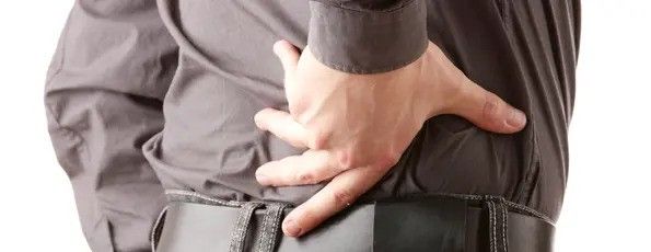 man with back pain