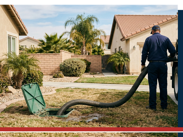 Septic tank being pumped.