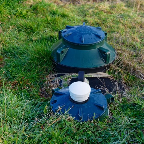 Septic system in the backyard