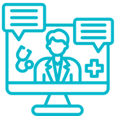 telemedicine icon.
