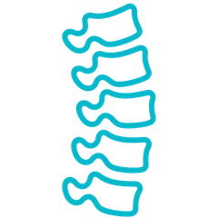 orthopedic spine icon. orthopedic spine icon.