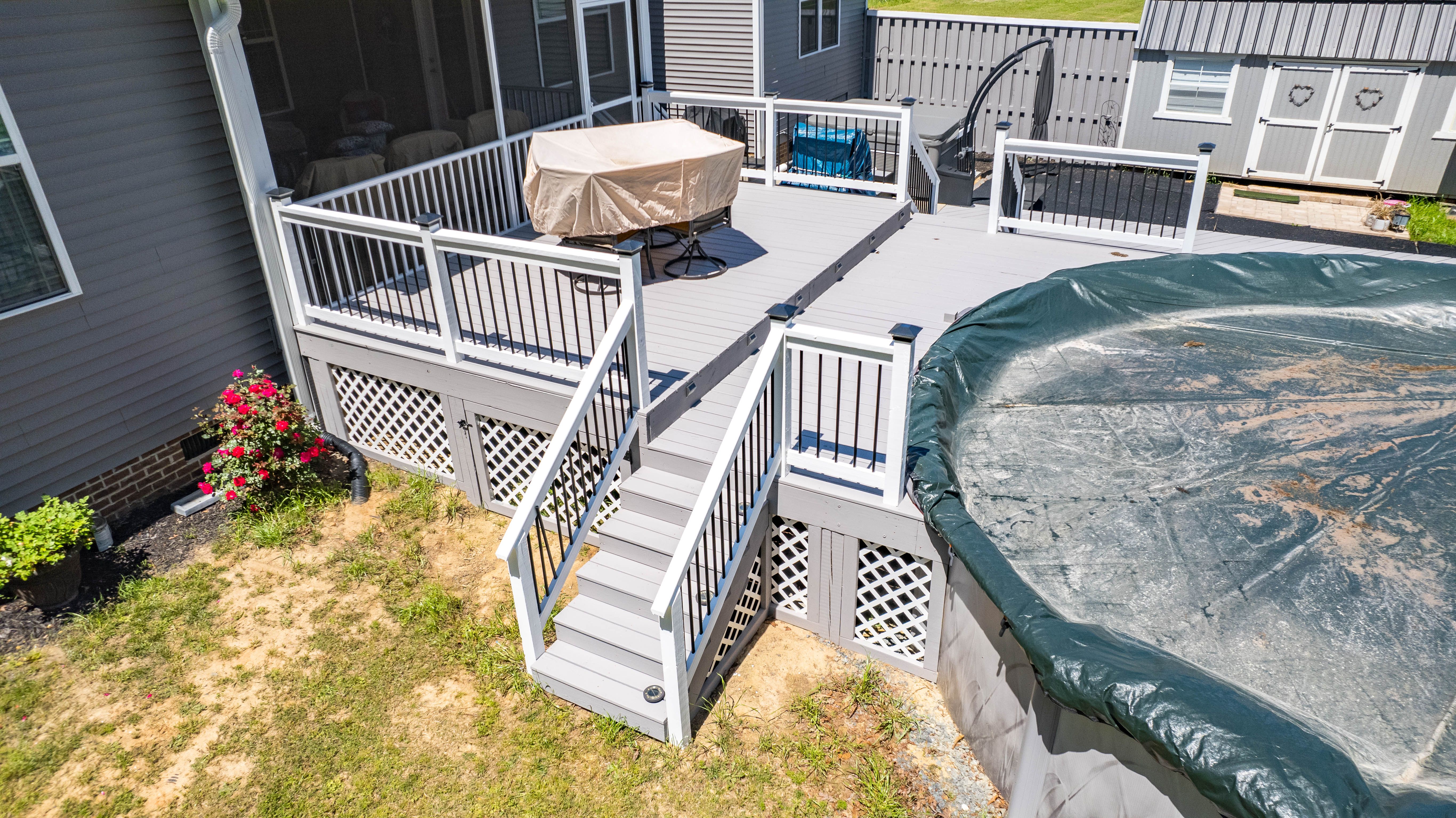 deck after staining