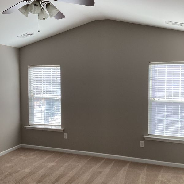 light browns walls with tan carpet