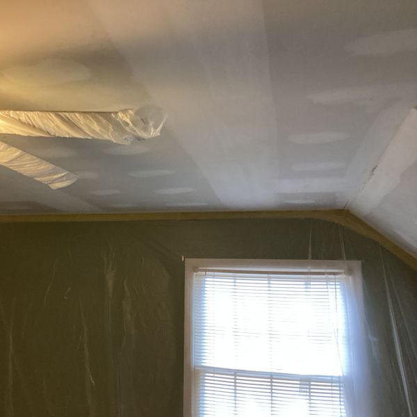 Preparing a ceiling to be painted