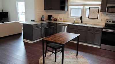 kitchen with freshly painted walls and subway tile backsplash kitchen with freshly painted walls and subway tile backsplash