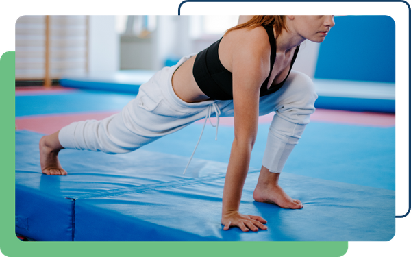 image of an adult gymnist