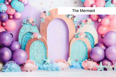 The Mermaid cake smash background