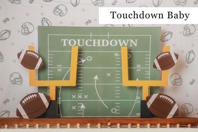 Touchdown Baby cake smash background