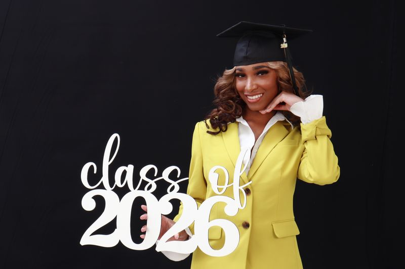 Senior graduation portrait