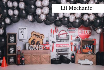 Lil Mechanic cake smash background