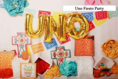 uno fiesto party cake smash background