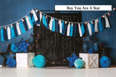 boy you are a star cake smash background