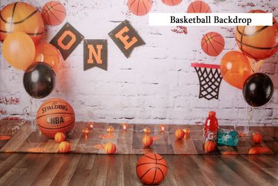 basketball backdrop cake smash background