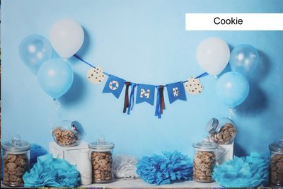 Cookie cake smash background