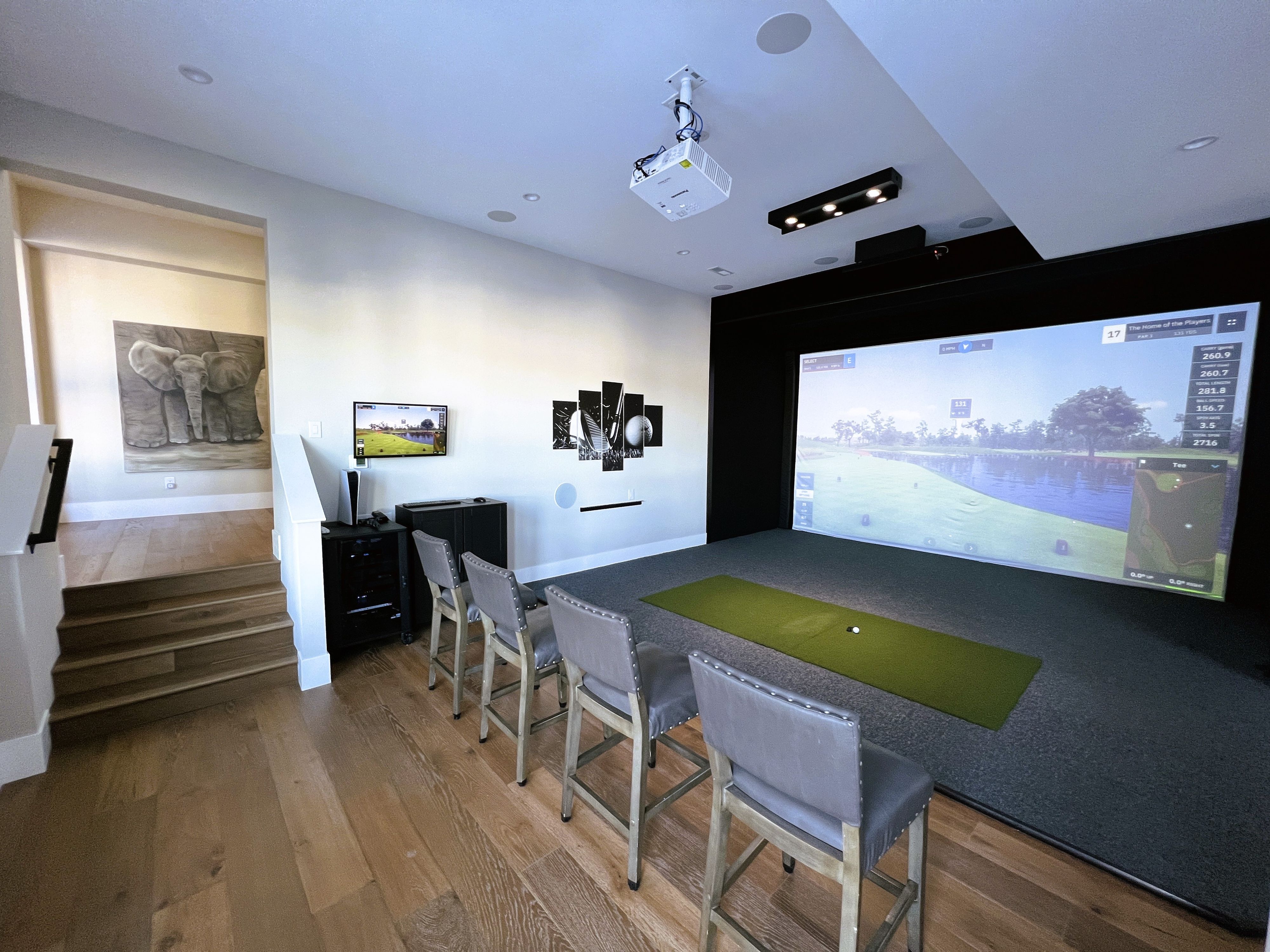 Custom Home Golf Simulator