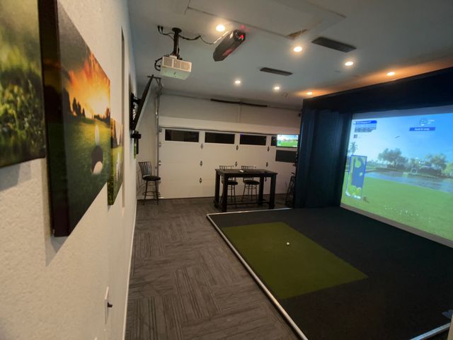 Custom Garage Golf Simulator