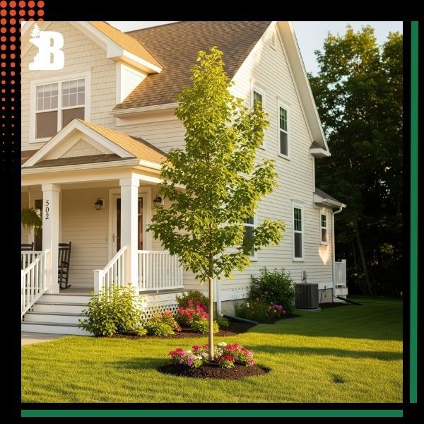 newly planted tree newly planted tree