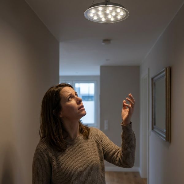 homeowner noticing flickering lights
