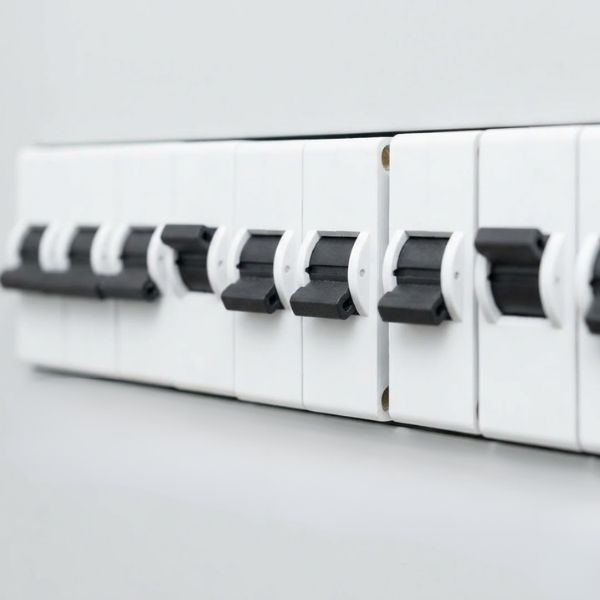 breaker switches in a new electrical panel