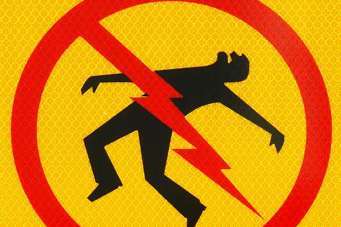 Icon of a person being electrocuted
