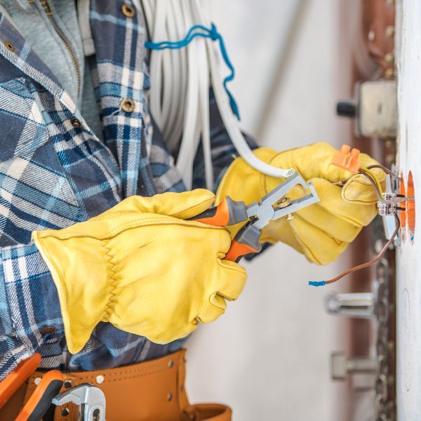 electrician working on wiring