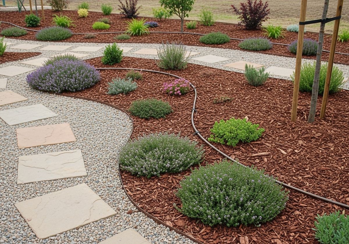Lush garden landscape design