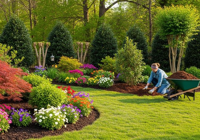 Woman Gardening