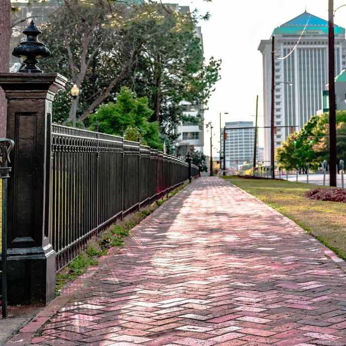 City hardsacping and fence. City hardsacping and fence.