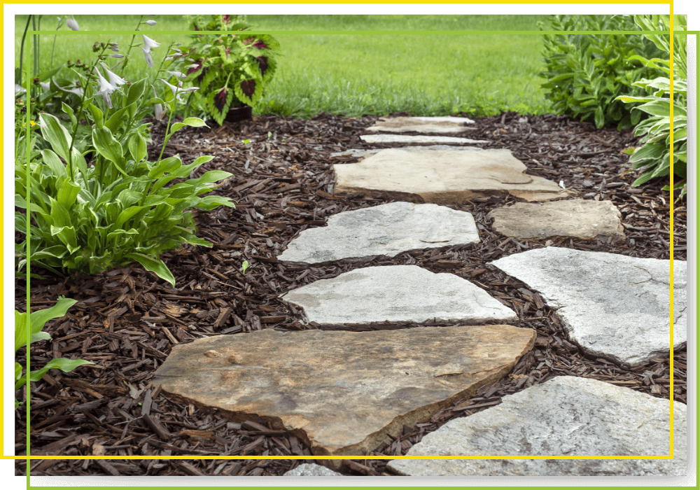 hardwood mulch installed in landscaping section hardwood mulch installed in landscaping section