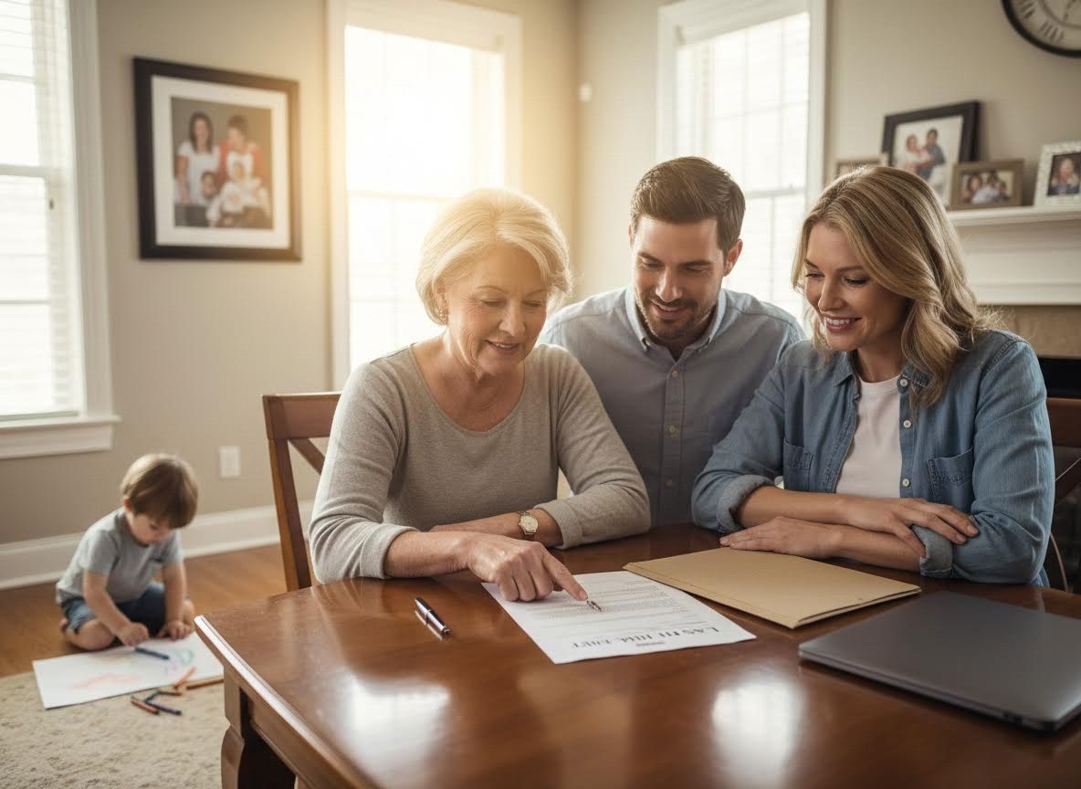 Multi-generational Family Reviewing Documents