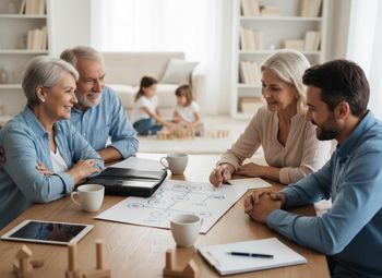 Multi-generational Family Discussion with Diagram