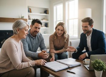 Financial Advisor Meeting with Clients