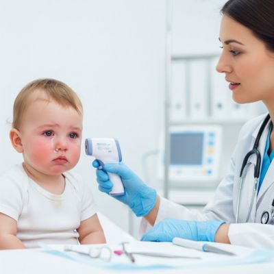 child sick at doctor child sick at doctor