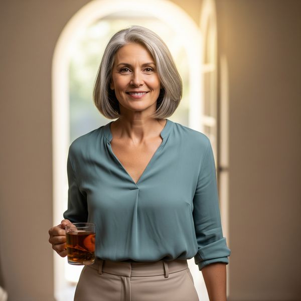image of the middle aged version of the woman