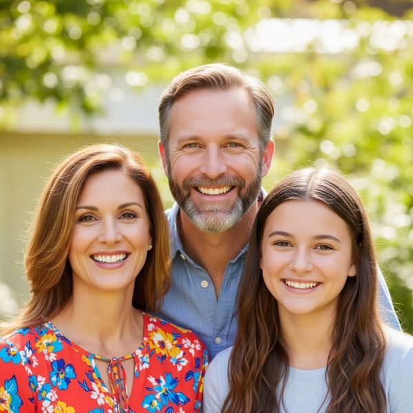 A family smiling and looking healthy, symbolizing continuity of care. A family smiling and looking healthy, symbolizing continuity of care.