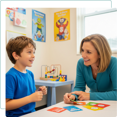 doctor playing cards with kid doctor playing cards with kid