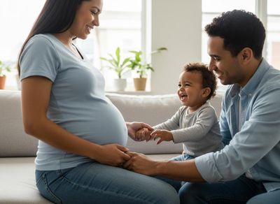 Joyful Expectant Family