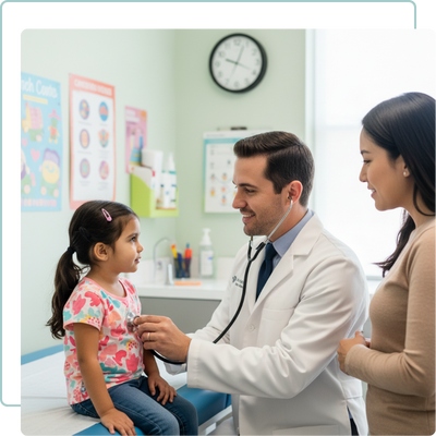 pediatric care for a young girl