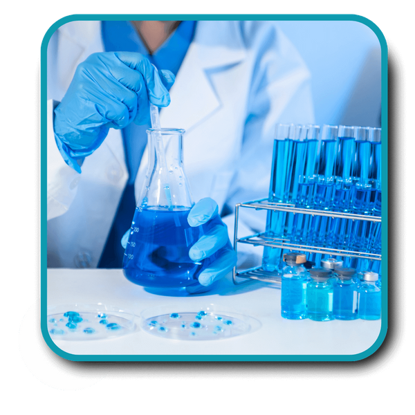 lab tech testing substance