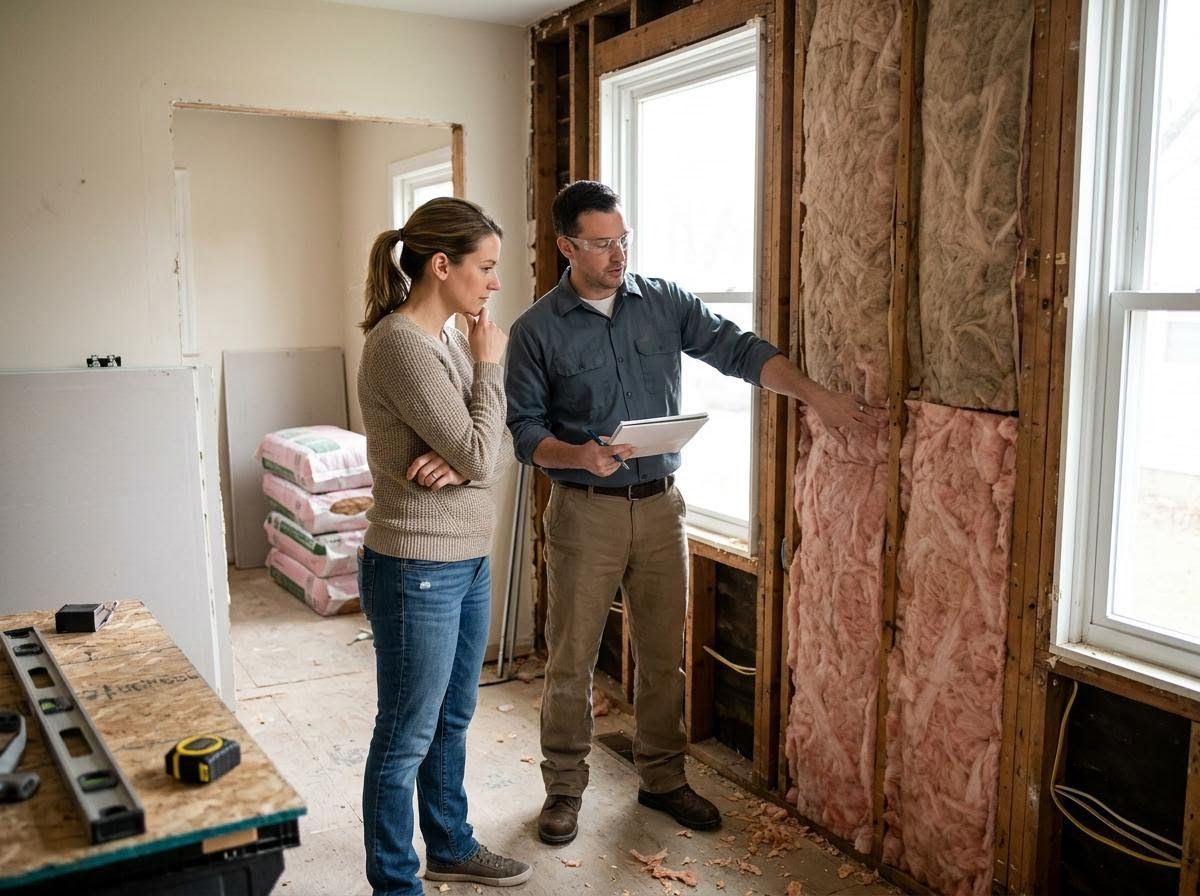 Home Renovation Discussion with Contractor