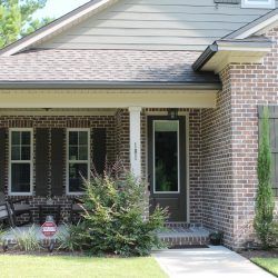 Seamless Gutters on a Brick Home