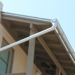 Downspout Detail at Roof Corner