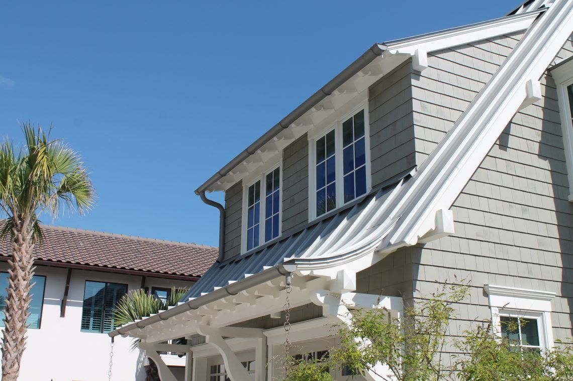 New Gutters and Rain Chain Installation