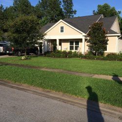 New Gutters Over a Home Entryway