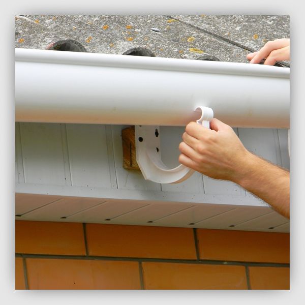 Man locking in his gutters