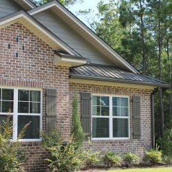 New Gutter Installation on Brick Home