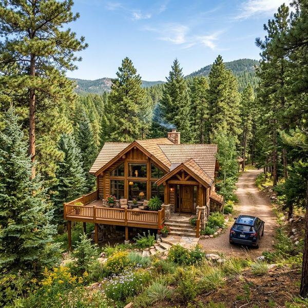 house in the moutains