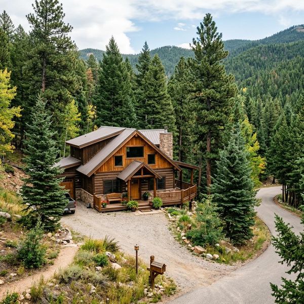 house in the Colorado mountsin